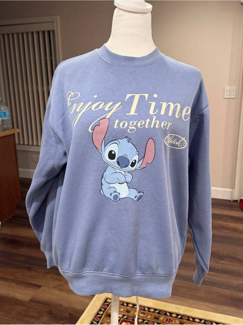 H&M Stitch Crewneck Fleece Lined Sweatshirt